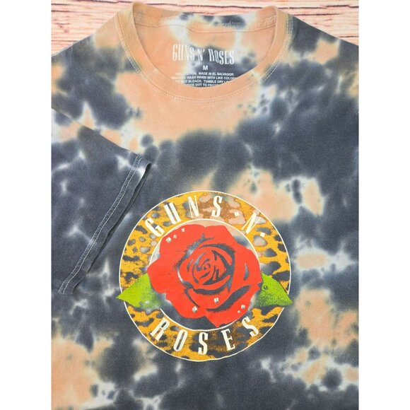 Guns N Roses Tie-Dyed T-Shirt Medium Cotton Rock Ban - Picture 4 of 6